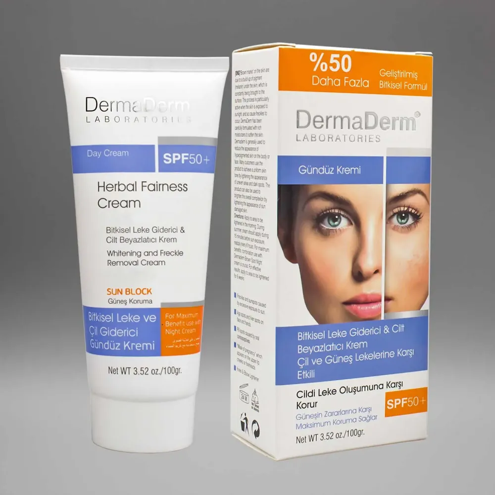 Dermaderm Gündüz Bitkisel Leke Giderici&Cilt Beyazlatıcı Krem 100 Dermaderm Gündüz Bitkisel Leke Giderici&Cilt Beyazlatıcı Krem 100