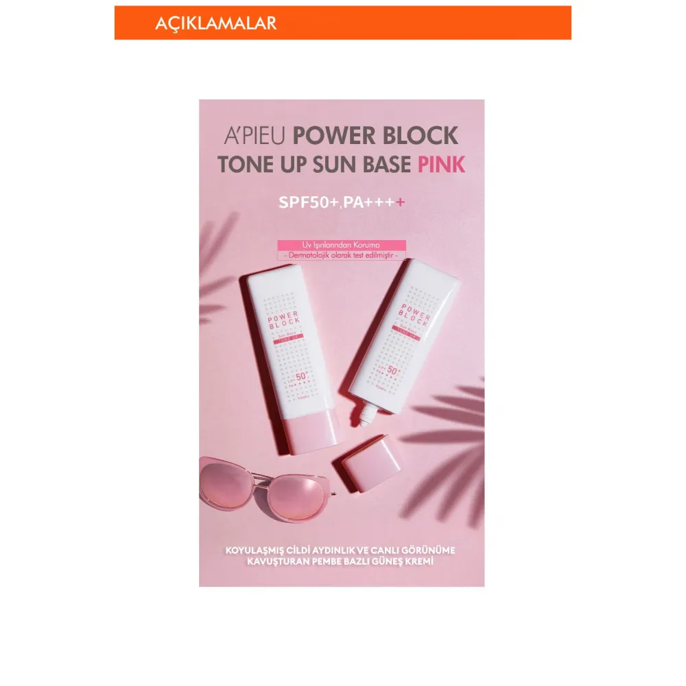 Missha Power Block 50 Faktör Aydınlatıcı Leke Karşıtı Yaşlanma Karşıtı Tüm Cilt Tipleri İçin Renkli 50 ml Yüz Güneş Koruyucu Krem