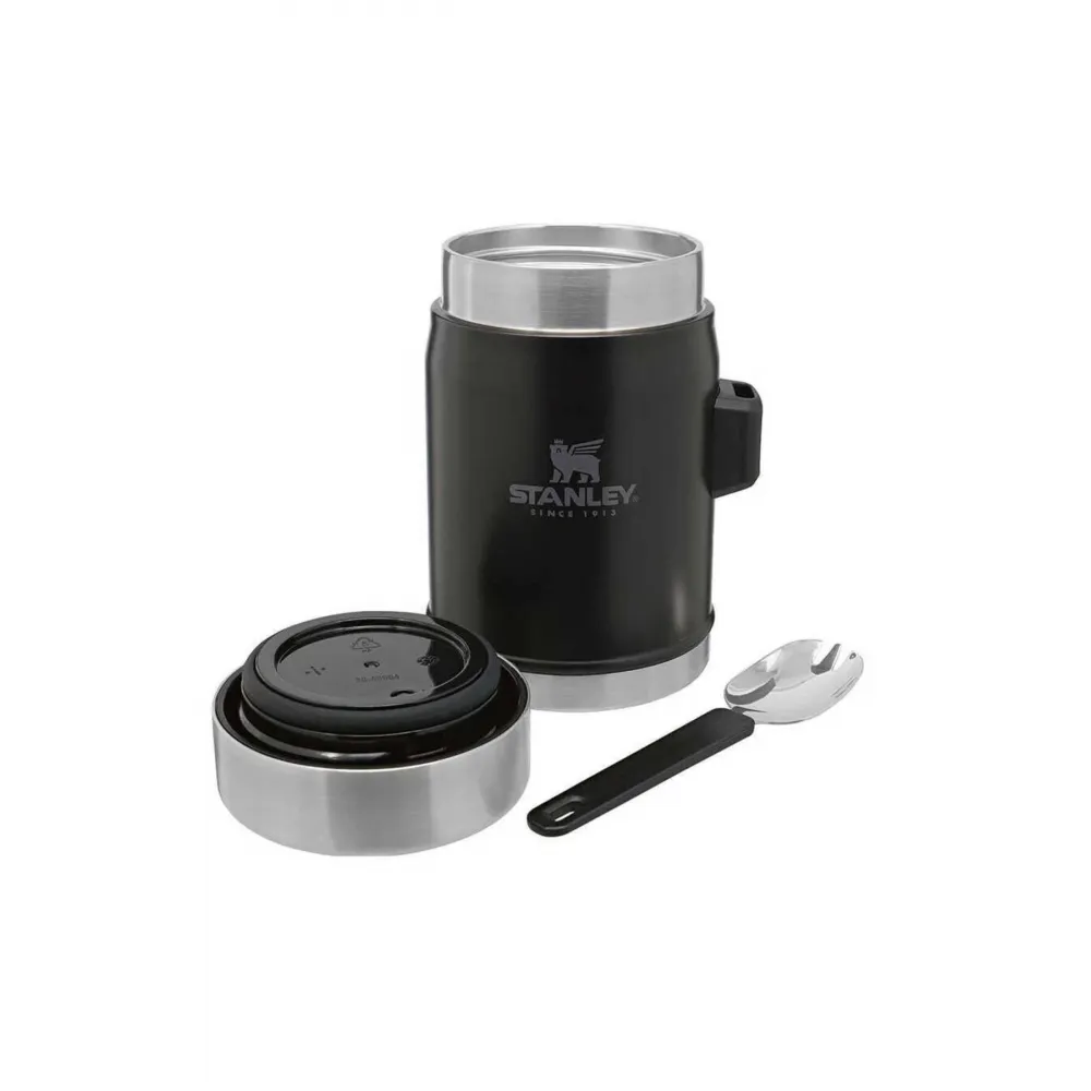 Stanley Klasik 0.40 lt Siyah Çelik Yemek Termosu