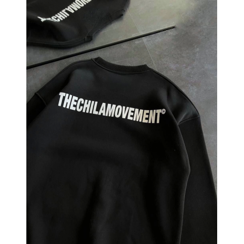 Kışlık Bisiklet Yaka Oversize Baskılı SweatShirt - Siyah Kışlık Bisiklet Yaka Oversize Baskılı SweatShirt - Siyah