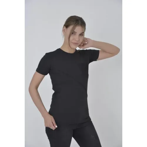 File Cepli Slim Fit T-shirt - Siyah File Cepli Slim Fit T-shirt - Siyah