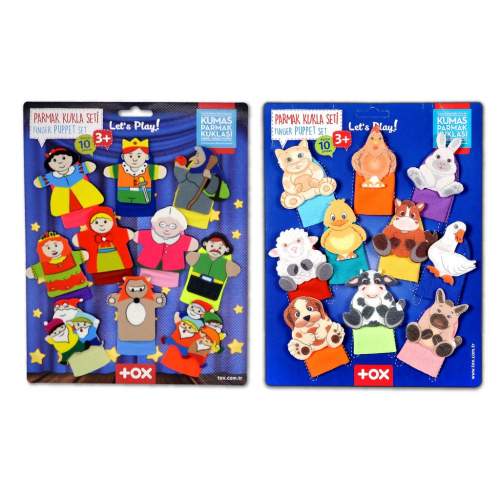 2 Set - 20 Parça  Masal Kahramanları ve Evcil Hayvanlar Parmak Kukla 2 Set - 20 Parça  Masal Kahramanları ve Evcil Hayvanlar Parmak Kukla