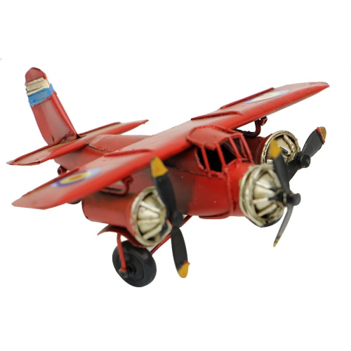 Vintage Tasarım Dekoratif Metal Uçak Vintage Tasarım Dekoratif Metal Uçak