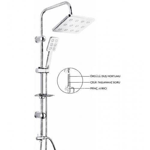 Robot Duş Seti Krom Dikdörtgen Çok Fonksiyonlu Yağmur Robot Duş Sistemi Robot Duş Seti Krom Dikdörtgen Çok Fonksiyonlu Yağmur Robot Duş Sistemi