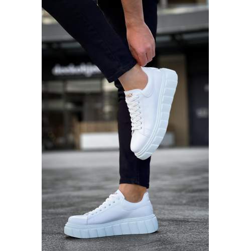 Yüksek Taban Günlük  Ayakkabı   Beyaz Yüksek Taban Günlük  Ayakkabı   Beyaz