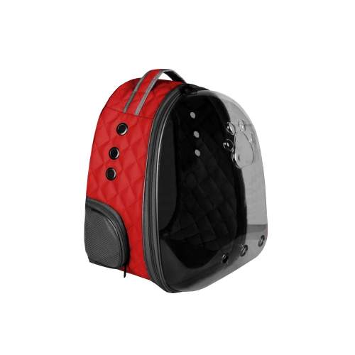 Kapitone Astronot Kedi Köpek Taşıma Çantası 28*32*40 cm Kırmızı Kapitone Astronot Kedi Köpek Taşıma Çantası 28*32*40 cm Kırmızı