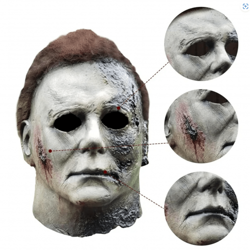 Michael Myers Lateks Maske - Michael Myers Et Maske Kafaya Tam Geçmeli Michael Myers Lateks Maske - Michael Myers Et Maske Kafaya Tam Geçmeli