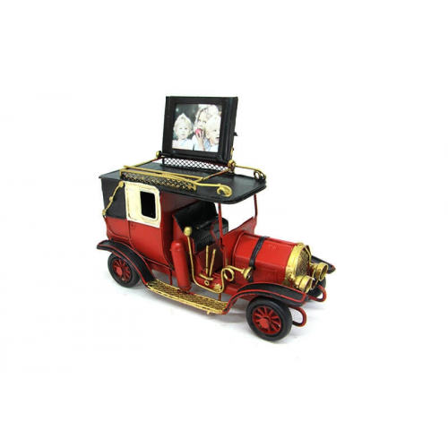 Vintage Tasarım Dekoratif Metal Araba Çerçeveli Vintage Tasarım Dekoratif Metal Araba Çerçeveli