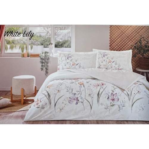 Özdilek Çift Kişilik Ranforce Nevresim Takımı White Lily Özdilek Çift Kişilik Ranforce Nevresim Takımı White Lily