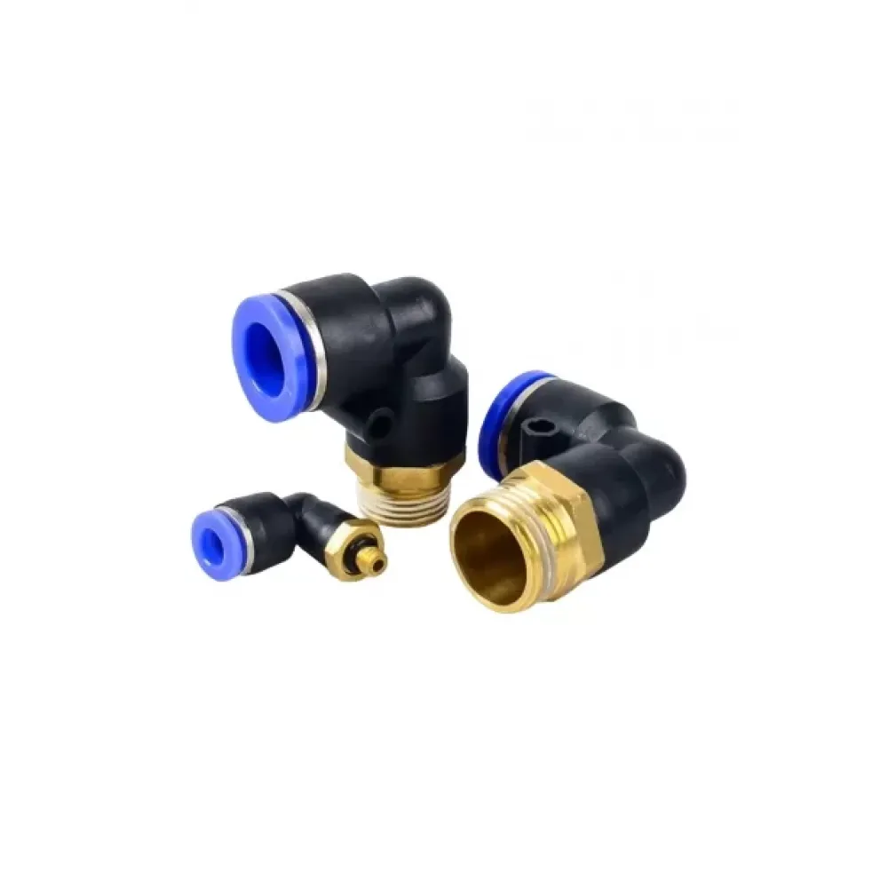 Pnömatik Dirsek Bağlantı M6 - 6mm (Lisinya)