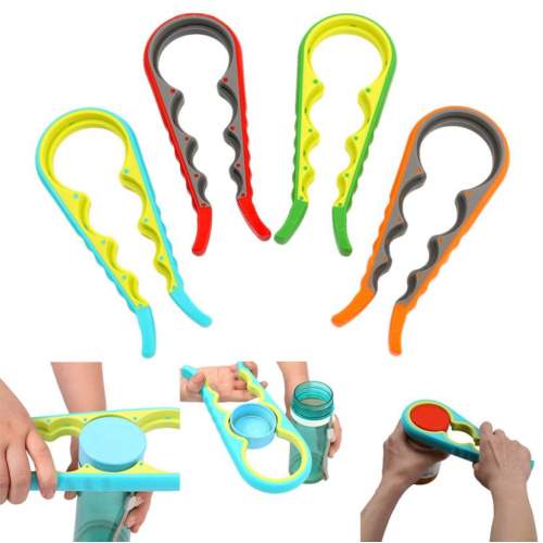 4 Fonksiyonlu Plastik -Silikon Şişe Kavanoz Kapağı Açma Aparatı 4 Fonksiyonlu Plastik -Silikon Şişe Kavanoz Kapağı Açma Aparatı