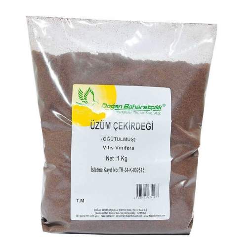 Üzüm Çekirdeği Öğütülmüş Doğal 1000 Gr Paket Üzüm Çekirdeği Öğütülmüş Doğal 1000 Gr Paket