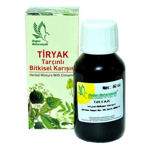 Tiryak Tarçınlı Bitkisel Karışım 50 cc Tiryak Tarçınlı Bitkisel Karışım 50 cc