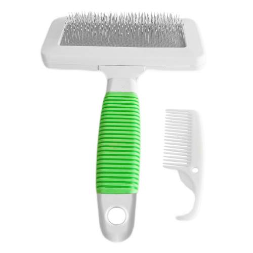Temizleme Aparatlı Kedi Köpek Tarağı 9.5 cm-14 cm Medium Yeşil Temizleme Aparatlı Kedi Köpek Tarağı 9.5 cm-14 cm Medium Yeşil