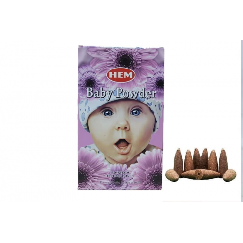 Baby Powder Back Flow Konik Tütsü 10lu. Baby Powder Back Flow Konik Tütsü 10lu.