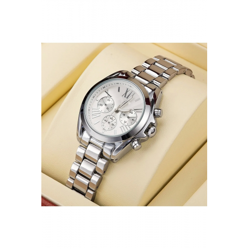 Zarif Ve Şık Özel Tasarım Roma Rakam Detaylı  Metal Bayan Kol Saati (gümüş) Zarif Ve Şık Özel Tasarım Roma Rakam Detaylı  Metal Bayan Kol Saati (gümüş)