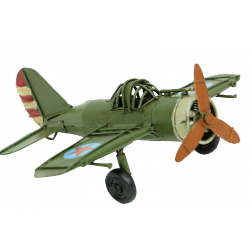 Vintage Tasarım Dekoratif Metal Uçak Vintage Tasarım Dekoratif Metal Uçak