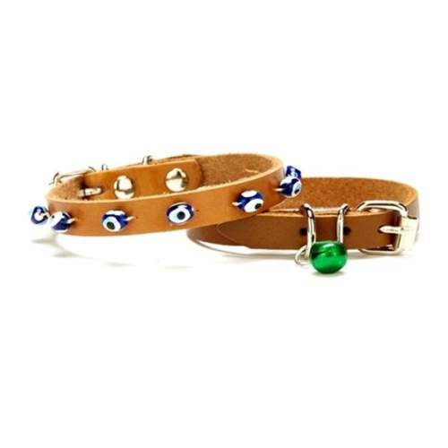 Nazar Boncuklu Kedi Ve Küçük Irk Köpek Tasması 1x14-18 cm Kamel Xsmall Nazar Boncuklu Kedi Ve Küçük Irk Köpek Tasması 1x14-18 cm Kamel Xsmall