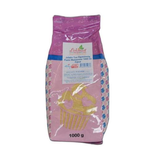 Jelatin Toz Öğütülmüş Pasta Malzemesi 1000 Gr Paket Jelatin Toz Öğütülmüş Pasta Malzemesi 1000 Gr Paket