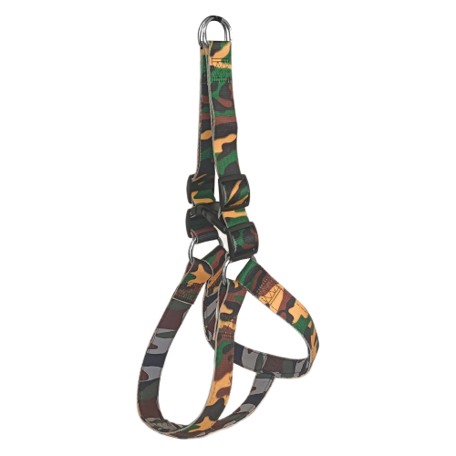 Köpek Göğüs Tasma Seti Dokuma 3 cm*70-90 cm Kamuflaj Köpek Göğüs Tasma Seti Dokuma 3 cm*70-90 cm Kamuflaj