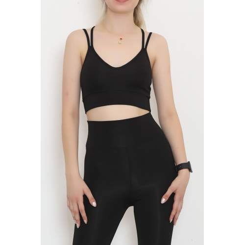 Çift İp Askılı Büstiyer Siyah Çift İp Askılı Büstiyer Siyah