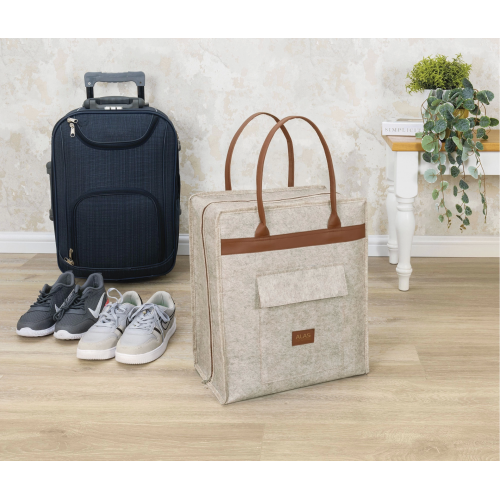 Deri Kulplu Ayakkabı Seyahat Çantası 04263