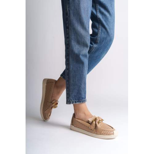 Lisinya948  Bağcıksız Ortopedik Rahat Taban Kalp Desenli Babet Ayakkabı KT Ten Lisinya948  Bağcıksız Ortopedik Rahat Taban Kalp Desenli Babet Ayakkabı KT Ten