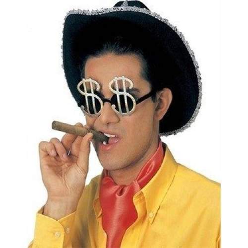 Dolar Temalı Gümüş Renk Parti Gözlüğü 12x7 cm Dolar Temalı Gümüş Renk Parti Gözlüğü 12x7 cm