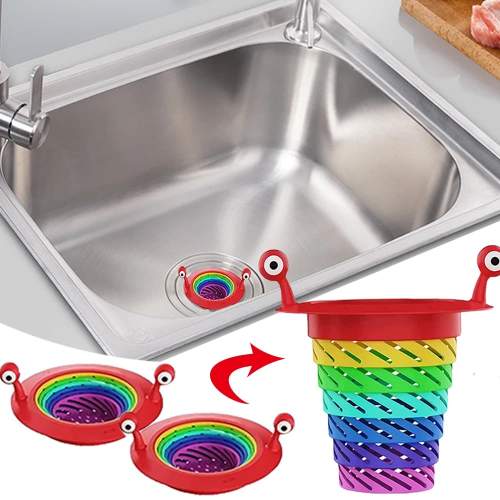 Mutfak - Banyo  Lavabo Filtresi Süzgeci Gökkuşağı Kademeli Drenaj Deliği Atık Filtresi Mutfak - Banyo  Lavabo Filtresi Süzgeci Gökkuşağı Kademeli Drenaj Deliği Atık Filtresi