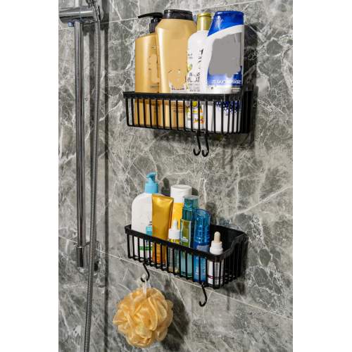 2 Li Plastik Yapışkanlı Askılı Mutfak- Banyo Rafı Düzenleyici Duş Şampuanlık 2 Li Plastik Yapışkanlı Askılı Mutfak- Banyo Rafı Düzenleyici Duş Şampuanlık