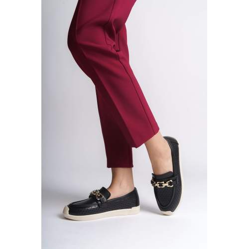 Lisinya948  Bağcıksız Ortopedik Rahat Taban Kalp Desenli Babet Ayakkabı KT Siyah Lisinya948  Bağcıksız Ortopedik Rahat Taban Kalp Desenli Babet Ayakkabı KT Siyah