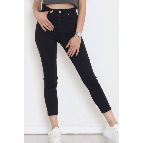 Süper Likra Dar Paça Kot Pantolon Lacivert Süper Likra Dar Paça Kot Pantolon Lacivert