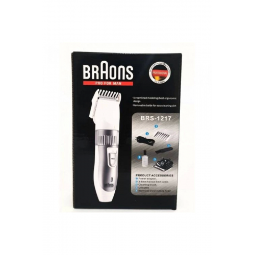 Braons Şarj Edilebilir Kablosuz Tıraş Makinesi Brs-1217 Braons Şarj Edilebilir Kablosuz Tıraş Makinesi Brs-1217