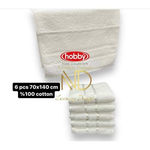 Dolce Beyaz 70x140 6lı Havlu Seti Dolce Beyaz 70x140 6lı Havlu Seti