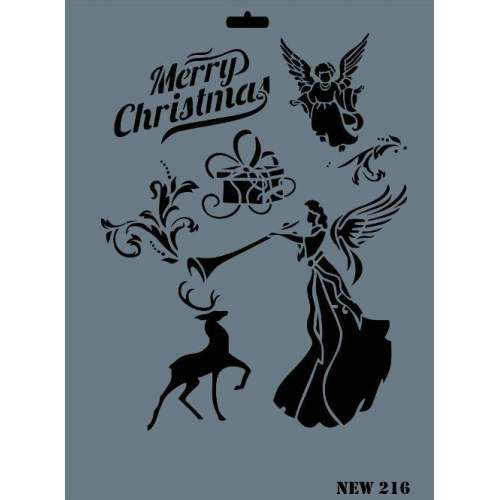 Rich New Seri N-216 Stencil 35x25 cm Rich New Seri N-216 Stencil 35x25 cm