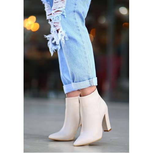 Ten Cilt Topuklu Bot Ten Cilt Topuklu Bot