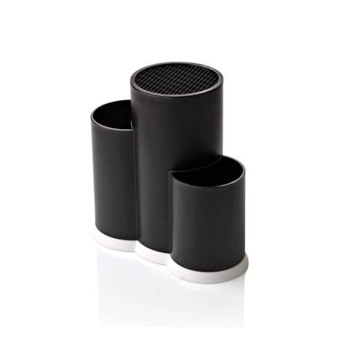 3 Bölmeli Kaşıklık - Şef Bıçaklık Standı Siyah 3 Bölmeli Kaşıklık - Şef Bıçaklık Standı Siyah