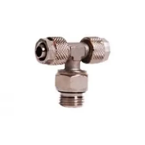 1/4 - 6X8 MM METAL SOMUN SIKMALI ORTA BACAK TE ( DÖNERLİ ) (Lisinya) 1/4 - 6X8 MM METAL SOMUN SIKMALI ORTA BACAK TE ( DÖNERLİ ) (Lisinya)