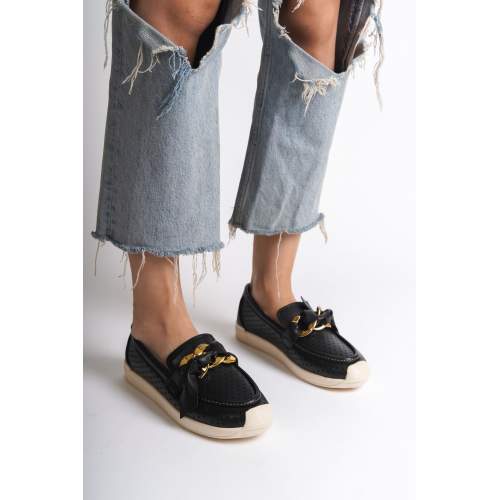 Lisinya948  Bağcıksız Ortopedik Rahat Taban Kalp Desenli Babet Ayakkabı KT Siyah Lisinya948  Bağcıksız Ortopedik Rahat Taban Kalp Desenli Babet Ayakkabı KT Siyah