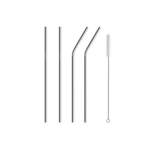 5 Parça Metal Pipet - Paslanmaz Çevre Dostu Metal Pipet Fırça Seti 5 Parça Metal Pipet - Paslanmaz Çevre Dostu Metal Pipet Fırça Seti