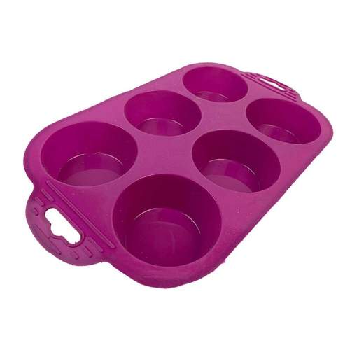 6 Bölmeli Silikon Muffin Kek Kalıbı 6 Bölmeli Silikon Muffin Kek Kalıbı