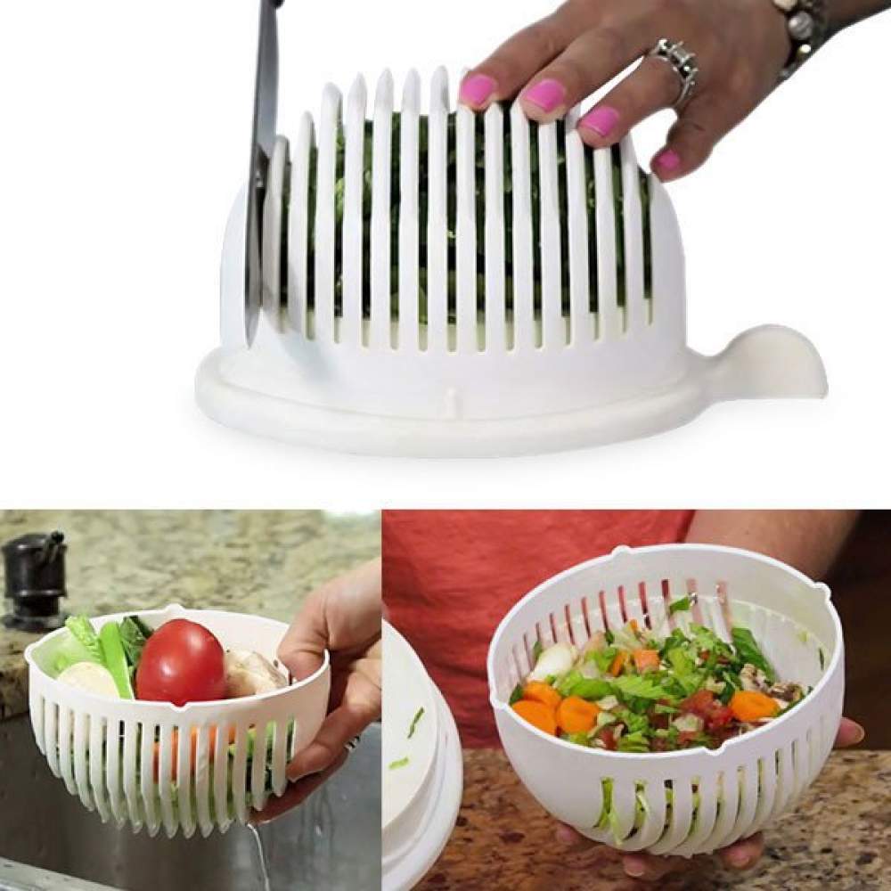 Salata Yapma Seti Pratik - Salad Cutter Bowl Salata Yapma Seti Pratik - Salad Cutter Bowl