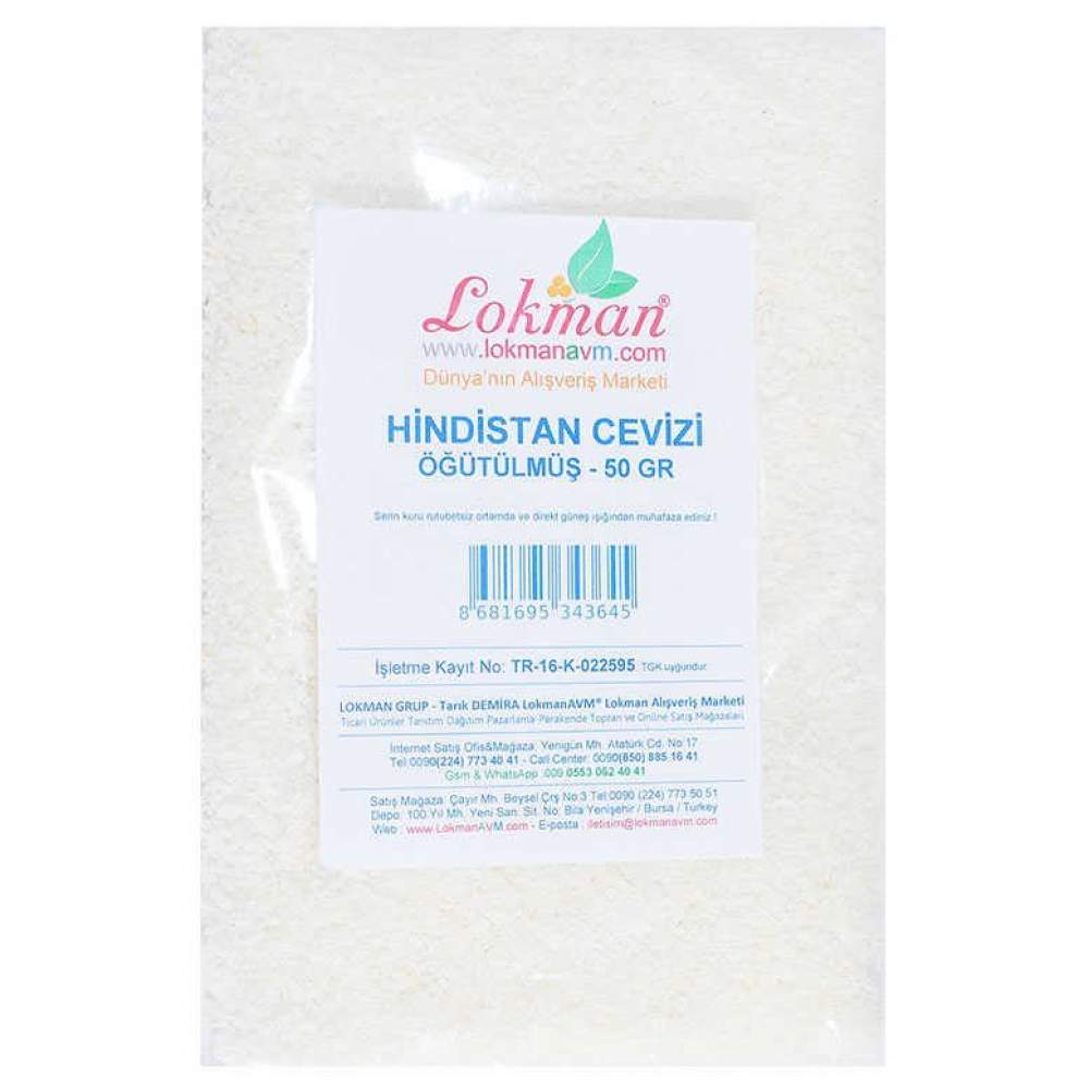 Hindistan Cevizi Öğütülmüş 50 Gr Paket