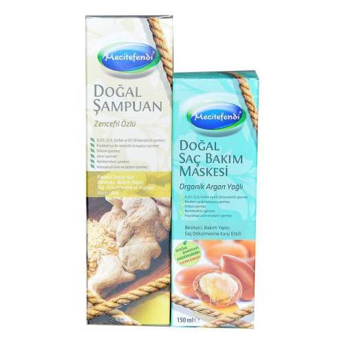 Zencefil Özlü Şampuan 250 ML + Argan Yağlı Saç Maskesi 150 ML Zencefil Özlü Şampuan 250 ML + Argan Yağlı Saç Maskesi 150 ML