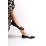 Lisinya948  Bağcıksız Ortopedik Rahat Taban Toka Detaylı Kadın Babet Ayakkabı ST Siyah Lisinya948  Bağcıksız Ortopedik Rahat Taban Toka Detaylı Kadın Babet Ayakkabı ST Siyah