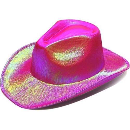 Neon Hologramlı Kovboy Model Parti Şapkası Fuşya Yetişkin 39X36X14 cm Neon Hologramlı Kovboy Model Parti Şapkası Fuşya Yetişkin 39X36X14 cm