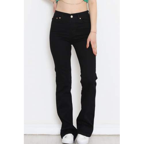 İspanyol Paça Kot Pantolon Siyah1 İspanyol Paça Kot Pantolon Siyah1