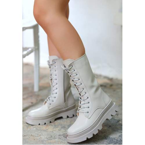 Bej Cilt Bağcıklı Postal Bej Cilt Bağcıklı Postal