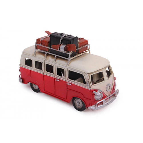 Vintage Tasarım Dekoratif Metal Minibüs Vintage Tasarım Dekoratif Metal Minibüs