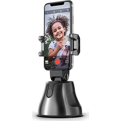 360° Hareket Algılayıcı Sensörlü Akıllı Çekim Selfie Video Takip Tripodu 360° Hareket Algılayıcı Sensörlü Akıllı Çekim Selfie Video Takip Tripodu